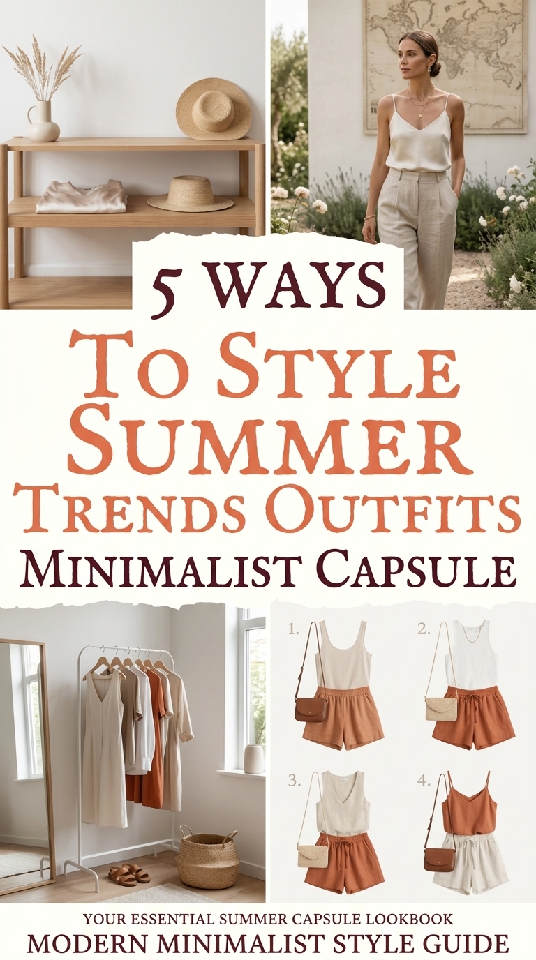 Summer Style Simplified: 4 Effortless Outfits with Just 6 Pieces